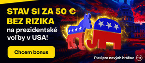 Stavte si vo Fortune za 50 eur bez rizika na americké voľby