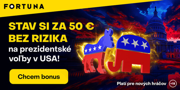 Stavte si vo Fortune za 50 eur bez rizika na americké voľby