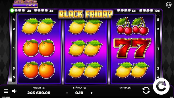 Automat Black Friday si zahráte aj v Tipsport kasíne