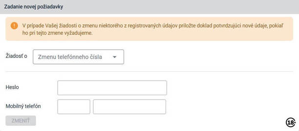 Tipsport zmena telefónneho čísla