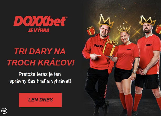 Doxxbet free spins za jednu stávku dnes (6. 1. 2025)