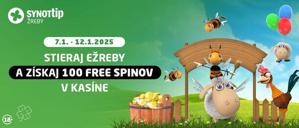 Zotrite eŽreby a získajte free spiny