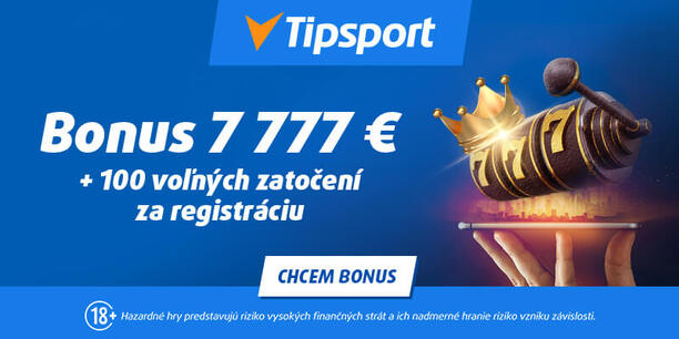 Tipsport 100 free spinov a 7 777 eur